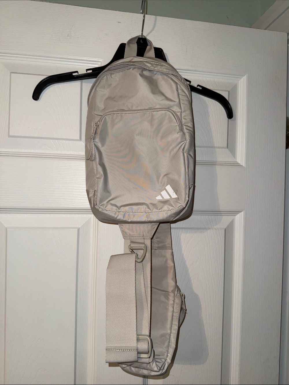 adidas beige sling belt bag